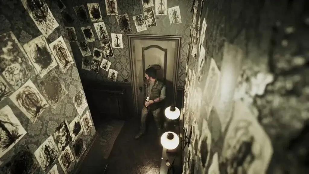 Hành Lang Bí Ẩn Với Những Bức Vẽ Kỳ Quái gameplay song of horror hanh lang tran ngap hinh ve ky quai
