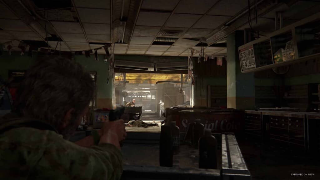 Bối cảnh hậu tận thế trong The Last of Us Part I Khung cảnh thành phố bị tàn phá trong The Last of Us Part I