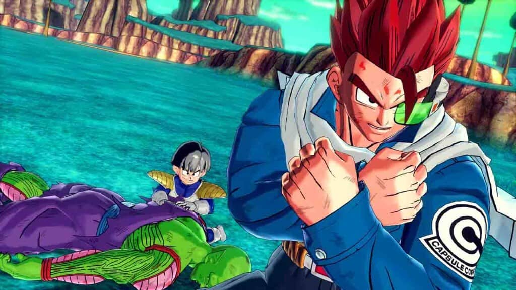 Dragon Ball Xenoverse CaC Super Saiyan God và Piccolo bị hạ gục
