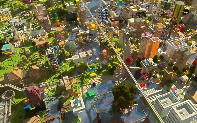 Minecraft for Windows 10 – Khám phá thành phố khối vuông sáng tạo và phức tạp