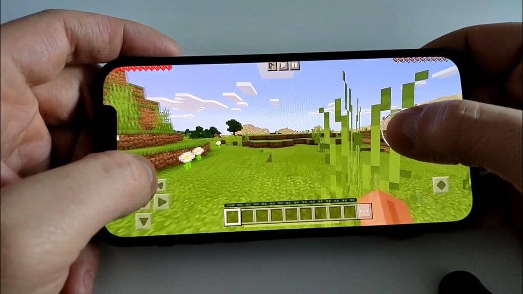 Minecraft PE - Hướng dẫn chơi trên điện thoại minecraft pe nguoi choi cam tay