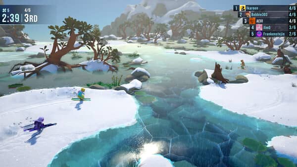 Cảnh gameplay Lonely Mountains Snow Riders Hình ảnh gameplay Lonely Mountains Snow Riders