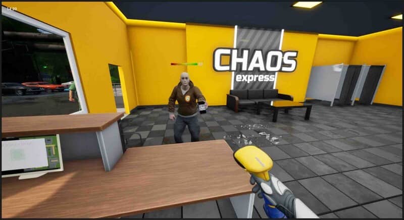  "Chế độ chơi online co-op 4 người trong Chaos Express: Delivery Simulator"