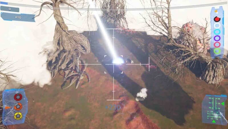 Hệ thống vũ khí đa dạng trong Otherworldly Air Gunship - Súng laser, tên lửa, đại bác plasma.