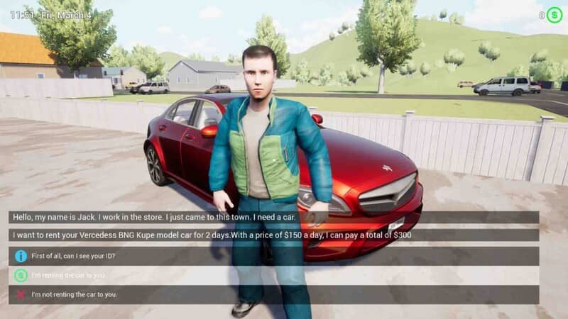 Trải nghiệm gameplay chân thực trong Rent A Car Simulator 24