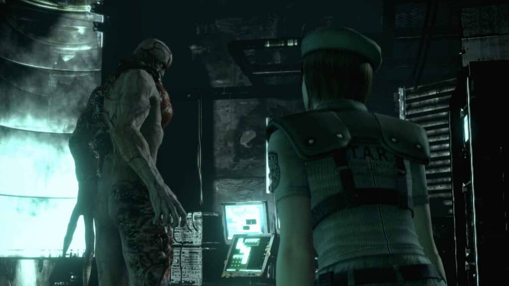 Hình ảnh chiến đấu trong Resident Evil HD REMASTER Gameplay Resident Evil HD REMASTER sinh tồn kinh dị