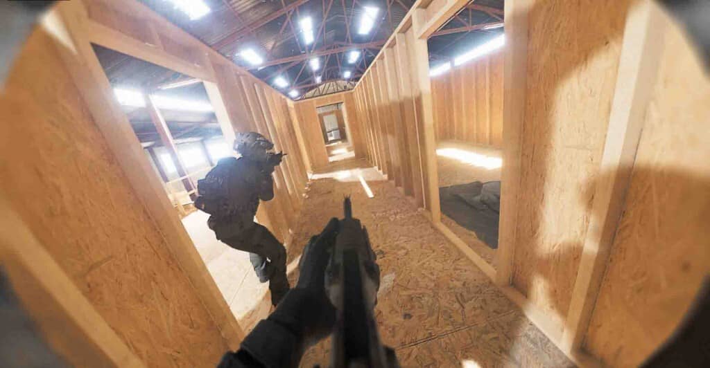 Bodycam gameplay – Tập huấn chiến thuật đồng đội Bodycam PC gameplay, chiến đấu trong khu huấn luyện gỗ với đồng đội