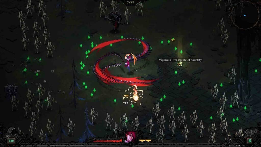 Hệ thống nâng cấp và tùy chỉnh kỹ năng trong Death Must Die - giao diện game.