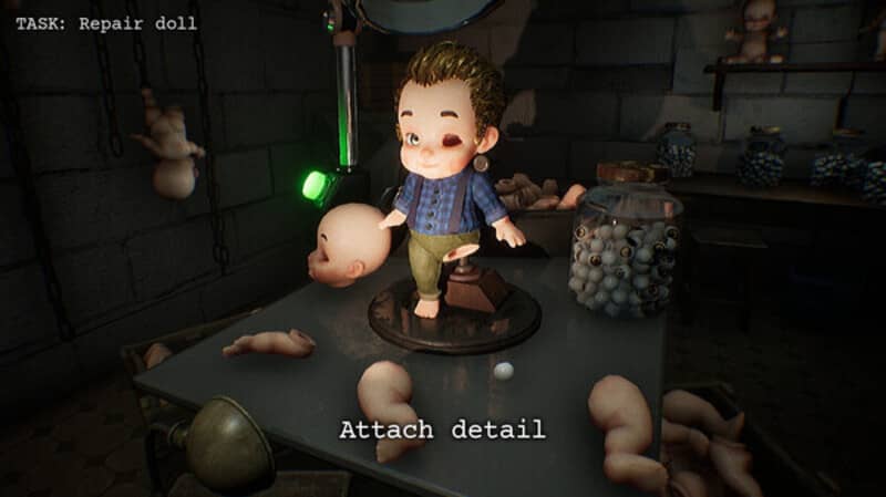 "Búp bê sát nhân trong Dollmare - Game kinh dị đáng sợ"