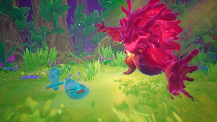 "Đồ họa tuyệt đẹp trong Slime Heroes với hiệu ứng kỹ năng ấn tượng"