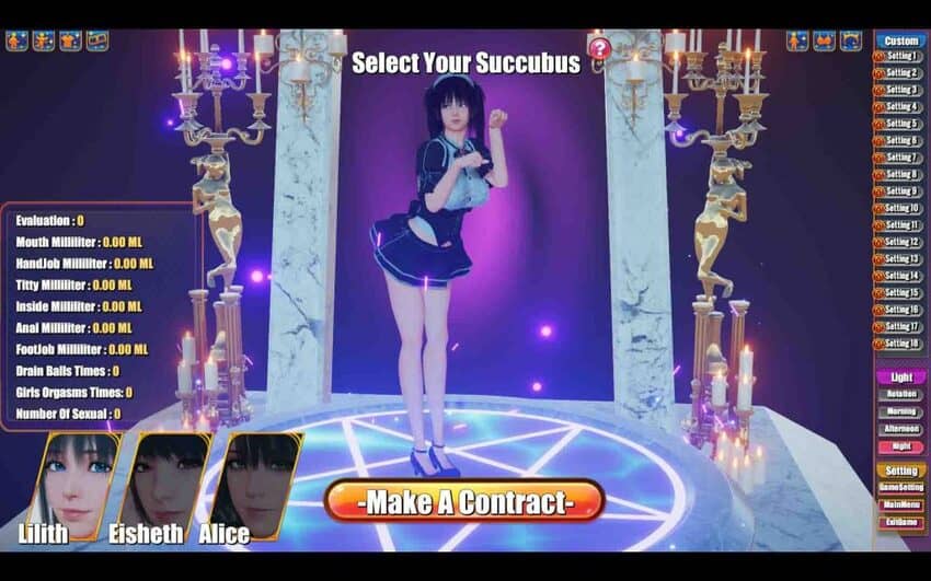 "Trải nghiệm lối chơi Succubus Cafe - Mô phỏng phục vụ quán cà phê"