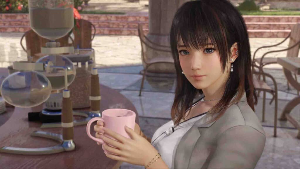 "Nhân vật nữ với trang phục tùy chỉnh trong Venus Vacation PRISM DEAD OR ALIVE Xtreme"