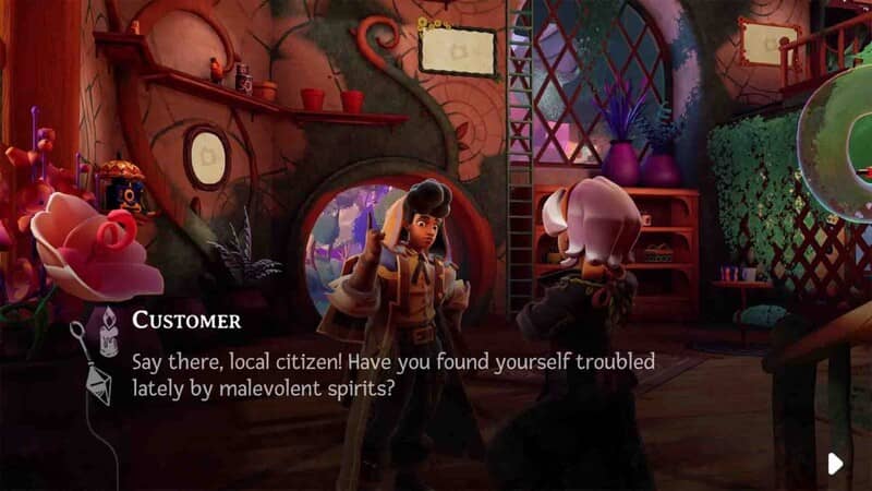 "Gameplay Wanderstop - Hình ảnh Alta trong quán trà của mình"
