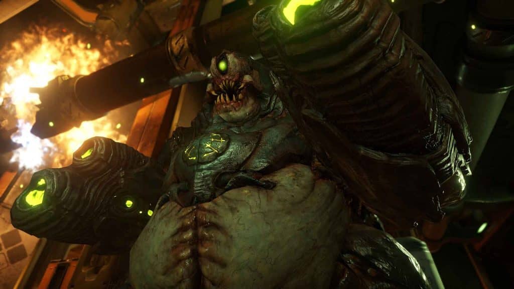 "Khám phá thế giới đầy thử thách trong Doom 2016 – Gameplay hấp dẫn" "Khám phá môi trường đa dạng và nguy hiểm trong Doom 2016"