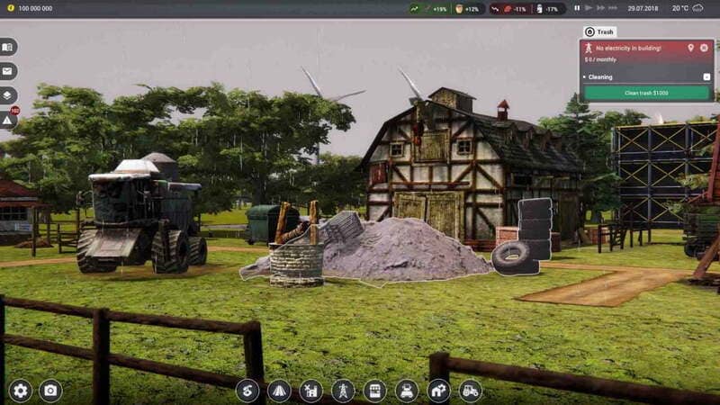 Cảnh quan nông trại trong Farm Manager 2021 - Game mô phỏng