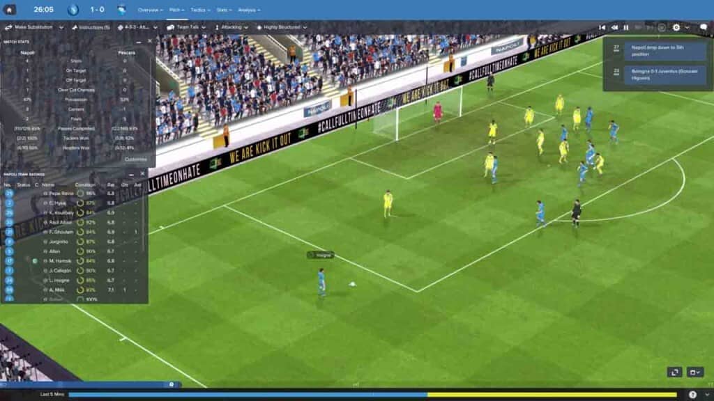  Giao diện chiến thuật trong Football Manager 2017