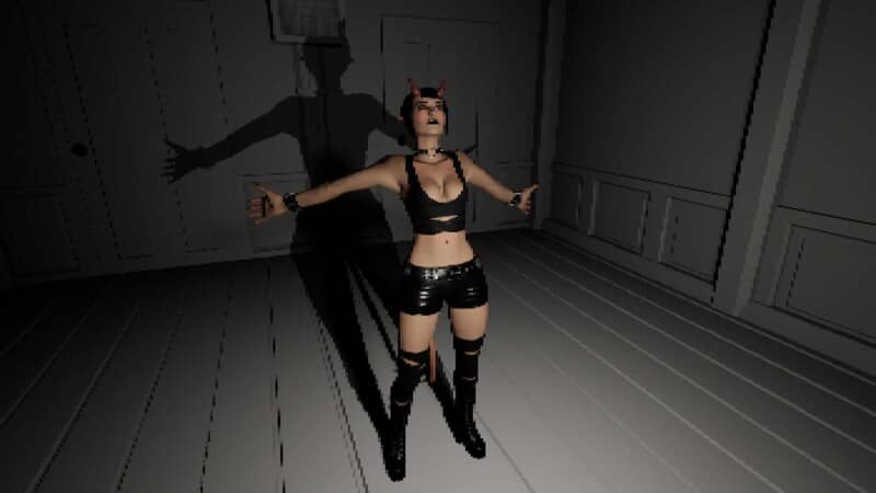 Cảnh gameplay căng thẳng trong Jumpscare Simulator System Breach