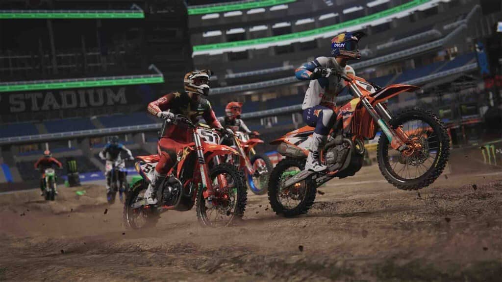 Cuộc đua mô tô địa hình tại sân vận động trong Monster Energy Supercross 25