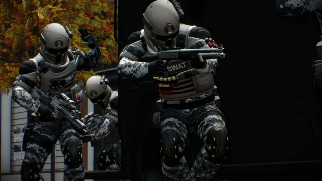 Gameplay nhiệm vụ hành động PAYDAY 2 Nhân vật trong PAYDAY 2 đang thực hiện vụ cướp ngân hàng