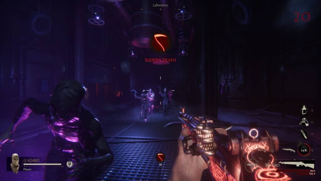 Gameplay Sker Ritual Anniversary - Chiến đấu kịch tính Cảnh chiến đấu trong Sker Ritual Anniversary, người chơi sử dụng vũ khí để tiêu diệt kẻ thù.