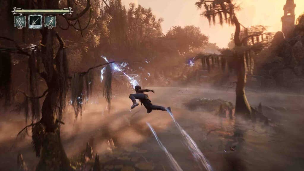 Cảnh chiến đấu South Of Midnight trong game Hình ảnh gameplay South Of Midnight chất lượng cao