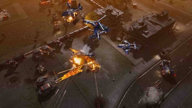 Tempest Rising gameplay - Quản lý tài nguyên và phát triển quân đội Tempest Rising gameplay - Đồ họa sắc nét và hiệu ứng đặc sắc