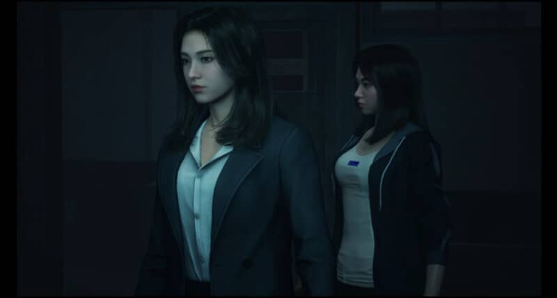 "Đối mặt với ma quái trong White Day 2: The Flower That Tells Lies" "Nhân vật chính đối mặt với ma quái trong White Day 2"