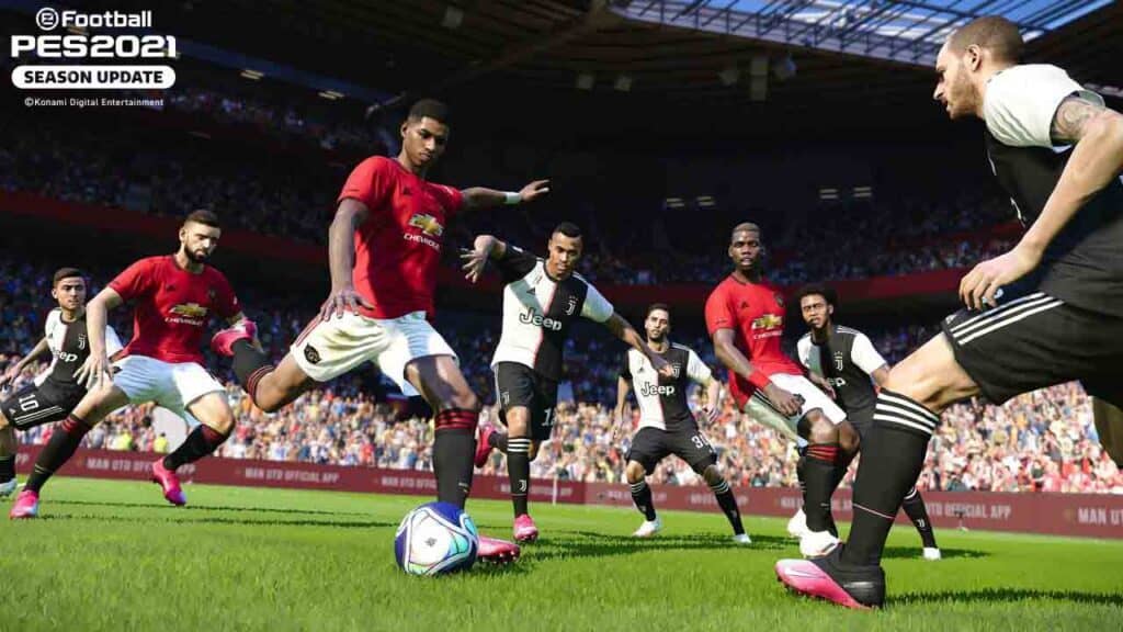 Kỹ năng cá nhân đỉnh cao trong game PES 2021 Cầu thủ thực hiện kỹ thuật điêu luyện trong PES 2021