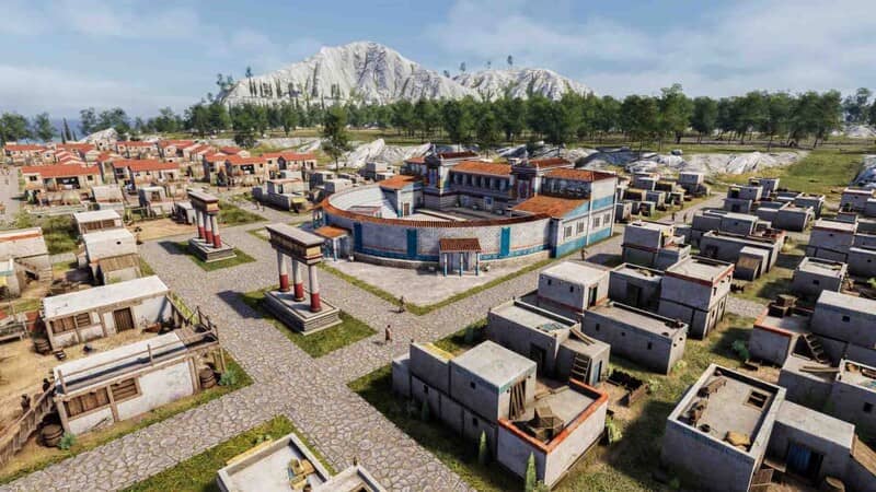 Gameplay xây dựng thành bang Hy Lạp cổ đại Giao diện xây dựng thành phố trong Builders of Greece