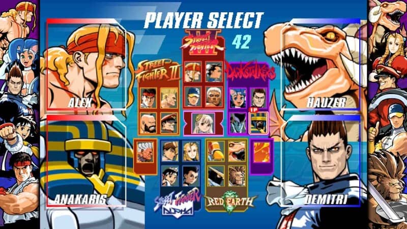 Gameplay Capcom Fighting Collection 2 – Trận đấu Street Fighter hấp dẫn Hình ảnh trận đấu trong Capcom Fighting Collection 2 với nhân vật Street Fighter