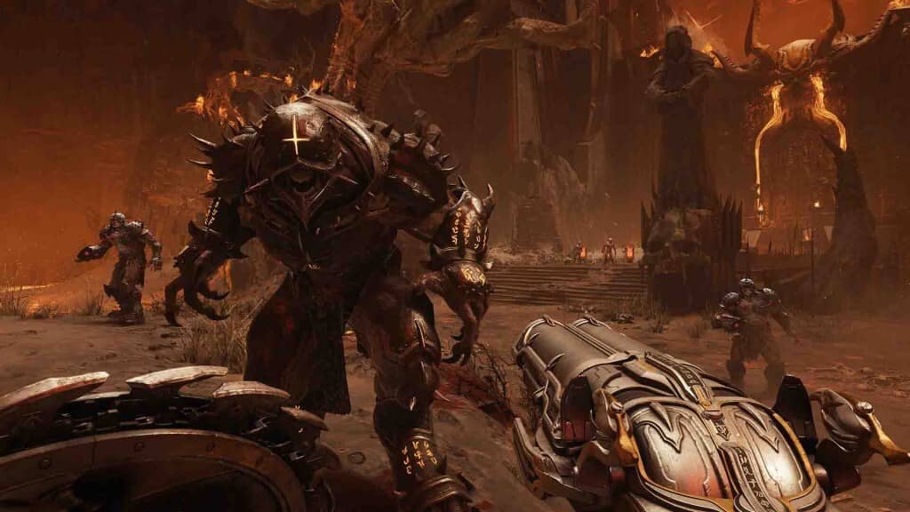 Vũ khí và kỹ năng trong DOOM The Dark Ages - Trải nghiệm chiến đấu độc đáo DOOM Slayer sử dụng vũ khí cổ đại trong DOOM The Dark Ages