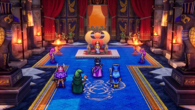 Trận chiến cổ điển trong DRAGON QUEST III HD 2D Remake Giao diện chiến đấu theo lượt trong DRAGON QUEST III HD 2D Remake