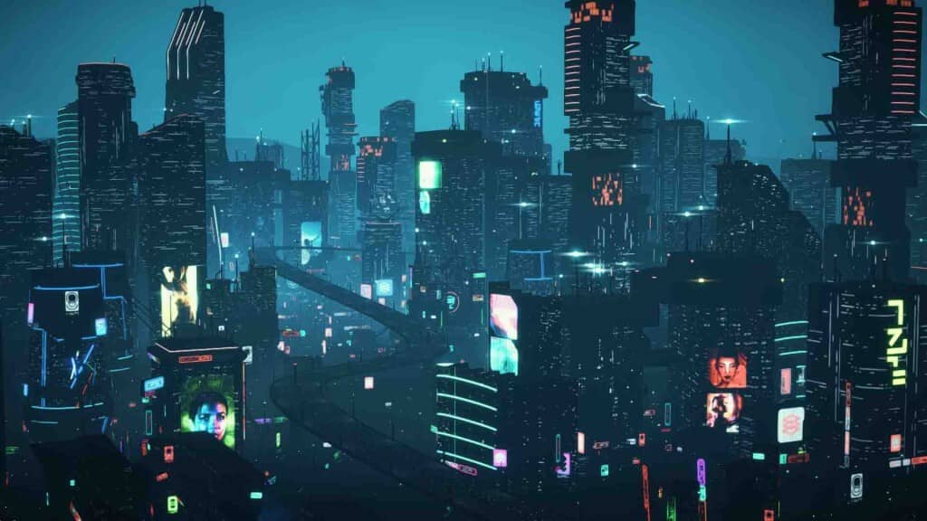 Xem ngay gameplay Dystopika - Sáng tạo không giới hạn trong thế giới tương lai Cận cảnh thành phố dystopia hoang tàn trong Dystopika