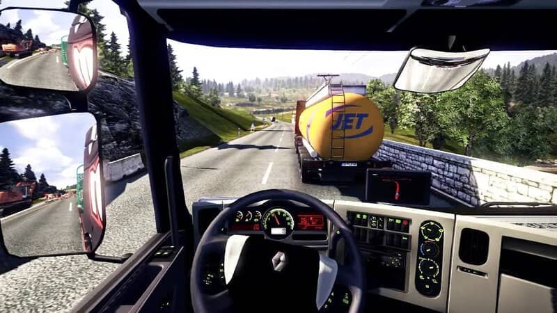 Mô phỏng lái xe tải chân thực Euro Truck Simulator 2 Buồng lái xe tải chi tiết trong Euro Truck Simulator 2