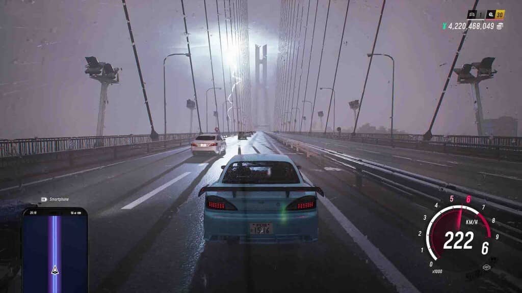 Đua xe ban đêm trong JDM Japanese Drift Master Cảnh đua xe ban đêm tại thành phố trong game