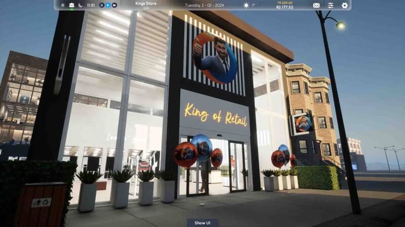 Trải nghiệm mua sắm thực tế trong King of Retail 2 Khách hàng mua sắm trong King of Retail 2