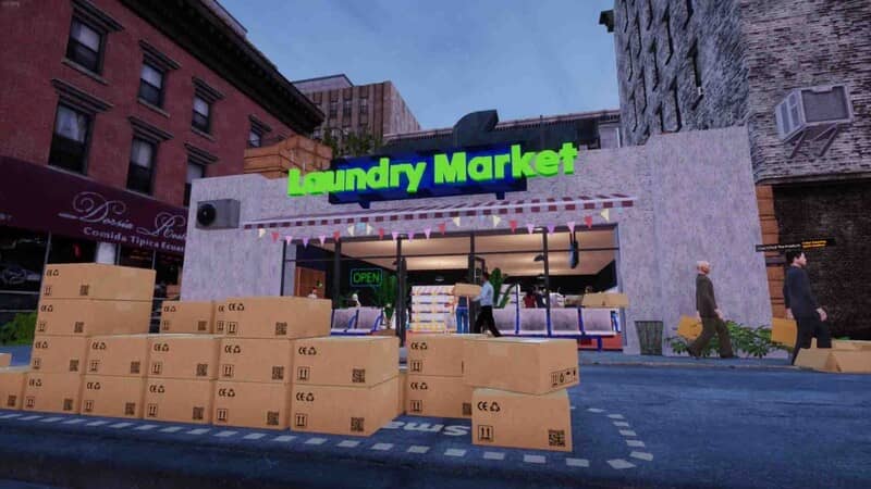 Mở rộng và thuê nhân viên Laundry Supermarket Simulator PC Nâng cấp cửa hàng và thuê nhân viên trong Laundry Supermarket Simulator