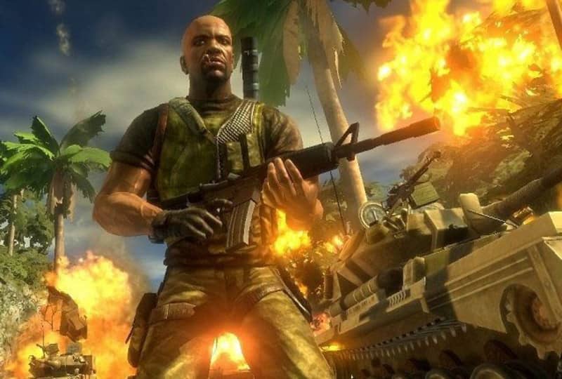 Cảnh gameplay phá huỷ trong Mercenaries 2 World in Flames Nhiệm vụ hấp dẫn trong Mercenaries 2 World in Flames