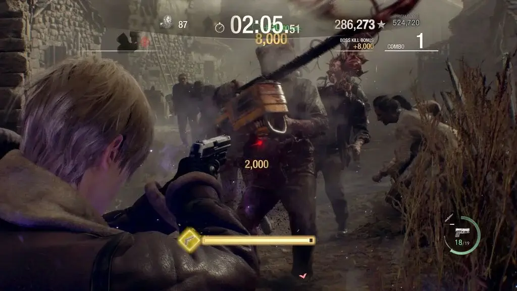 Che do The Mercenaries Resident Evil 4 Remake Leon dau cua xich