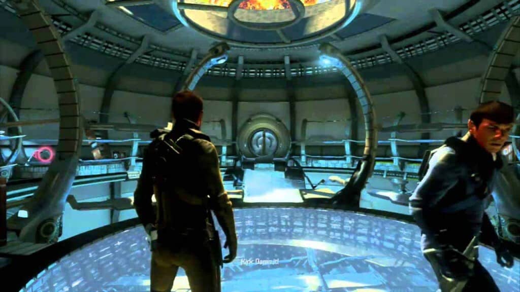 Gameplay Star Trek Online - Chiến đấu không gian kịch tính Cảnh chiến đấu không gian trong Star Trek Online - tàu vũ trụ đối đầu kẻ thù