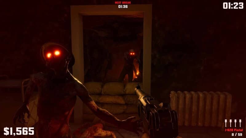 Gameplay Zombie Outbreak 1942 - Đối đầu zombie trong môi trường u ám Cảnh chiến đấu với zombie trong boongke tối tăm - Zombie Outbreak 1942