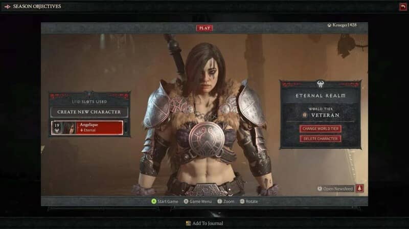 Diablo IV Barbarian chiến đấu gameplay Gameplay Diablo IV cảnh Barbarian chiến đấu chống quái vật