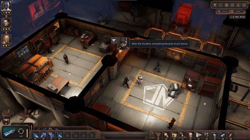 Turn-based combat interface in Encased RPG Giao diện chiến đấu theo lượt trong Encased