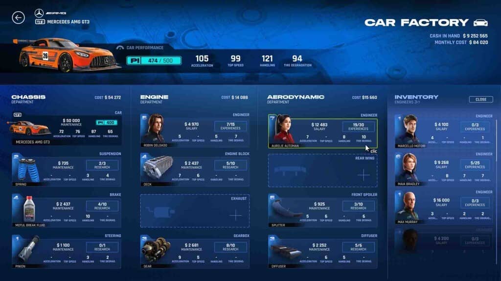 Gameplay GT Manager - Quản lý đội đua và chiến thuật đua xe hấp dẫn Đội đua GT Manager - Quản lý đội đua và chiến thuật đua xe