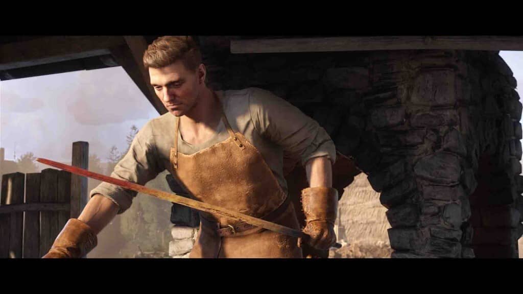 Gameplay chặt chém Henry Kingdom Come Deliverance II PC Henry chiến đấu với kiếm trong Kingdom Come Deliverance II