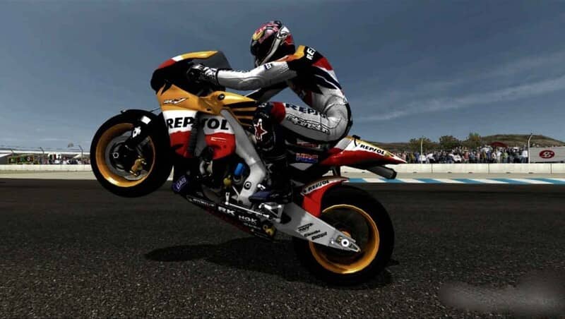 MotoGP 08 - Đua xe tốc độ cao, cảm giác mạnh mẽ. Đua xe tốc độ cao trong MotoGP 08, cảm giác mạnh mẽ.