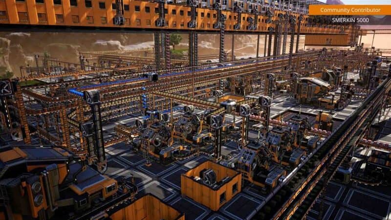 Lối chơi tự động hóa nhà máy trong Satisfactory gameplay xây dựng nhà máy tự động hóa Satisfactory