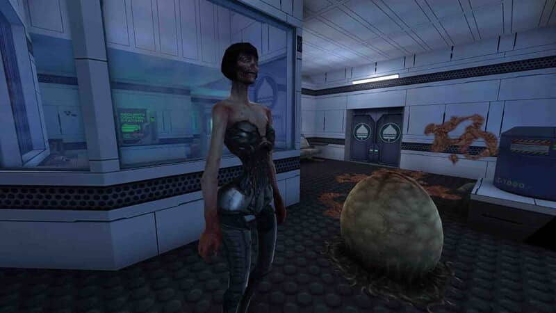 Hình ảnh gameplay đáng sợ trong System Shock 2: 25th Anniversary Remaster Gameplay System Shock 2 Remastered kinh dị