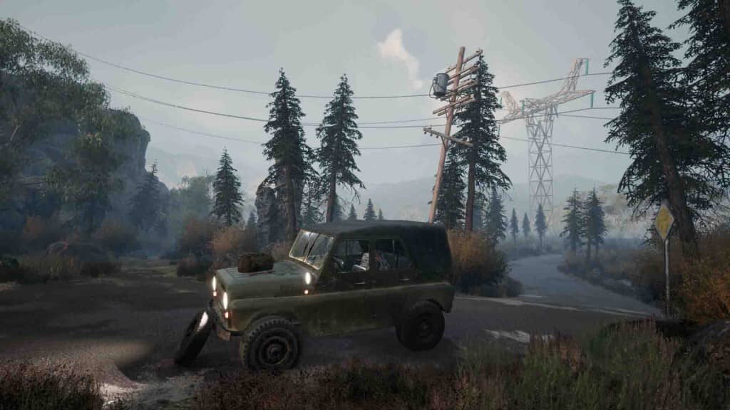 Khám phá thế giới rộng lớn trong CHEMISTS Area of infection PC CHEMISTS Area of infection gameplay - Chiếc xe jeep trong khu vực nhiễm độc