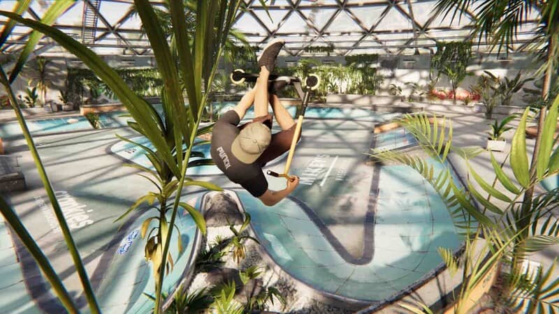 Gameplay ScootX: Những pha biểu diễn ván trượt ấn tượng trong môi trường nhiệt đới Tay đua thực hiện cú lượn ván trượt điêu luyện trong công viên trượt ván ScootX
